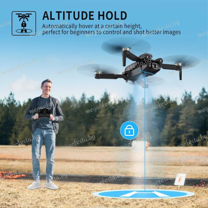 Интелигентен дрон LF632 Квадрокоптер завъртане на 360 градуса 8K HD 5G