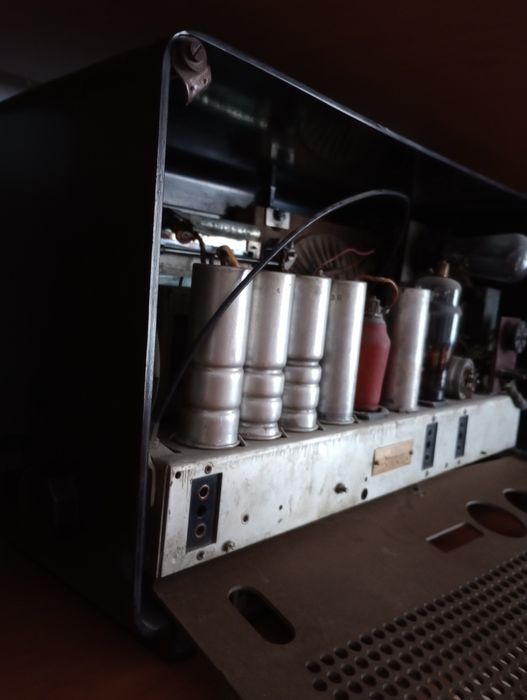 Radio pe lampi interbelic Philips Mediator art deco