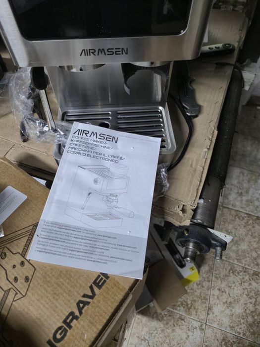 20,Бара!Професионална кафе машинаLED.сензорен панел, мелачка