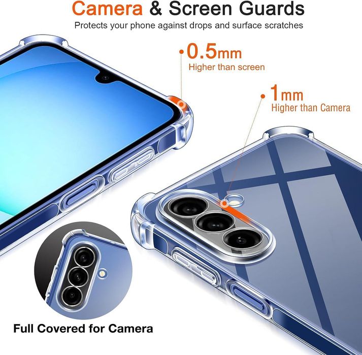 Прозрачен Силиконов Удароустойчив Кейс за Samsung Galaxy A17