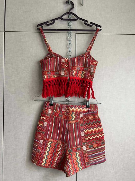 Атрактивен сет, барби рокля, дънкови къси панталони CIDER, XS