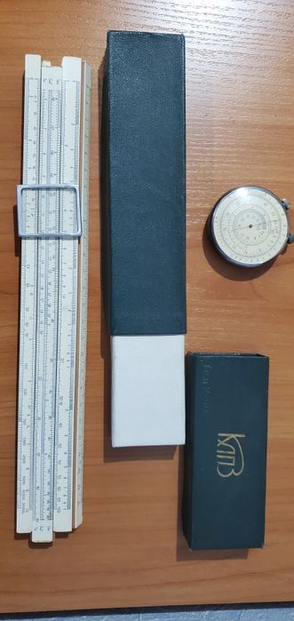 Логарифмические линейки круглая  КЛ-1 и прямая