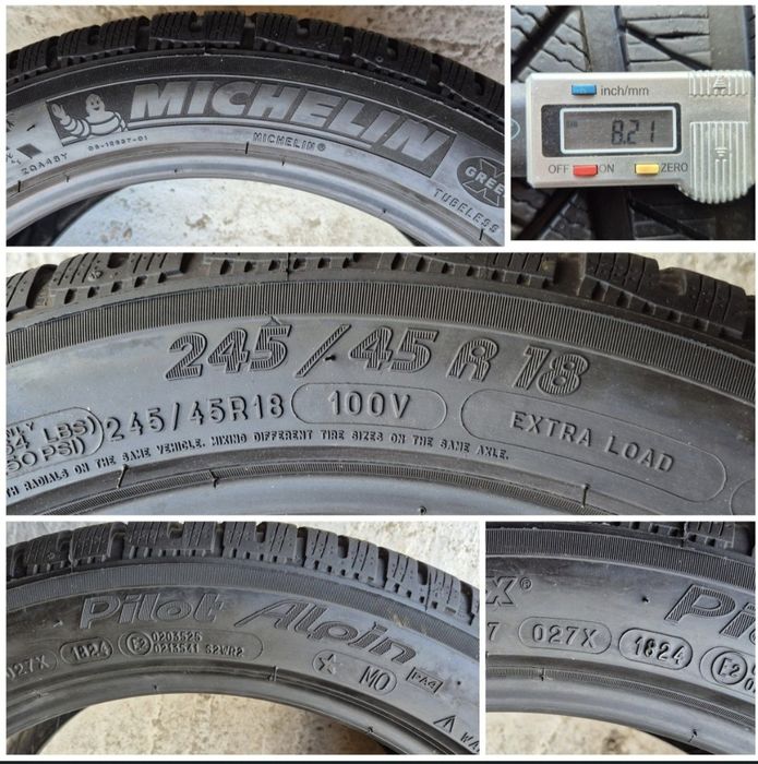 O bucată 245/45 R18 M+S iarnă - una Goodyear Michelin Nokian Nexen