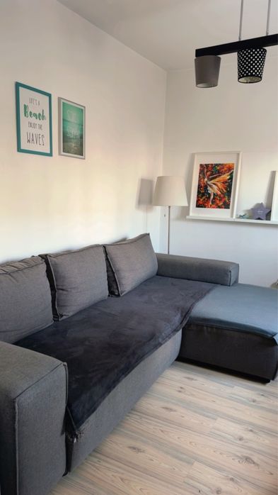 Canapea extensibila cu lada depozitare Kika