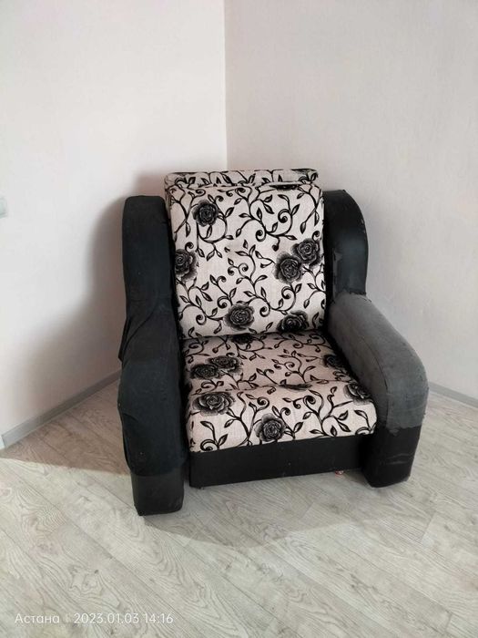 Продам диван и кресла. Б/у 40000тг.