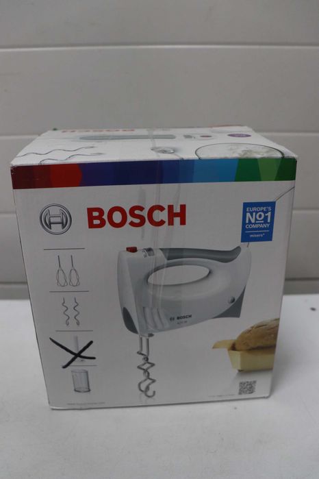 Миксер Bosch 3в1 MFQ3540, сива, бяла, 7,7 см Д x 20,1 см Ш x 14,1 см В