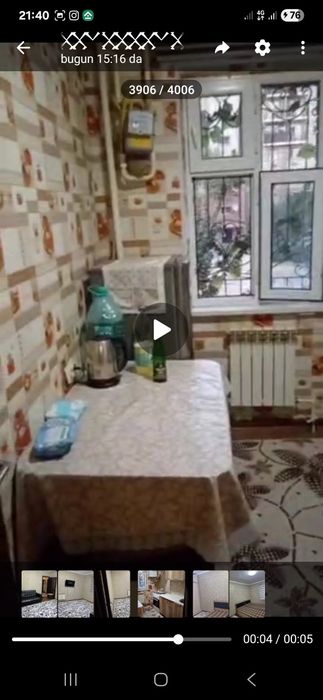 АРЕНДА Квартира ЧИРЧИК шахрида пед унверситет олдида