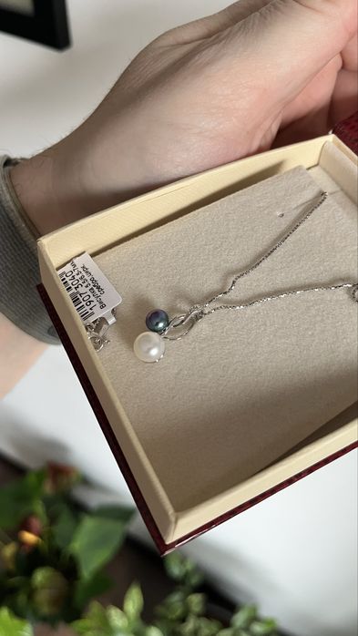 Сребърна висулка с естествени перли YUNO Pearls 925