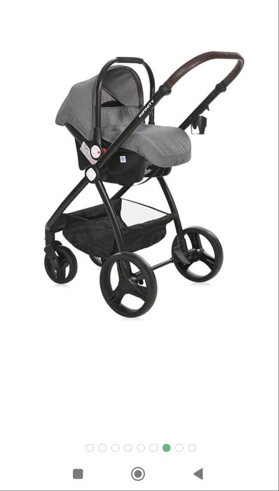 LORELLI Premium Комбинирана количка 3в1 INFINITY GLACIER GREY