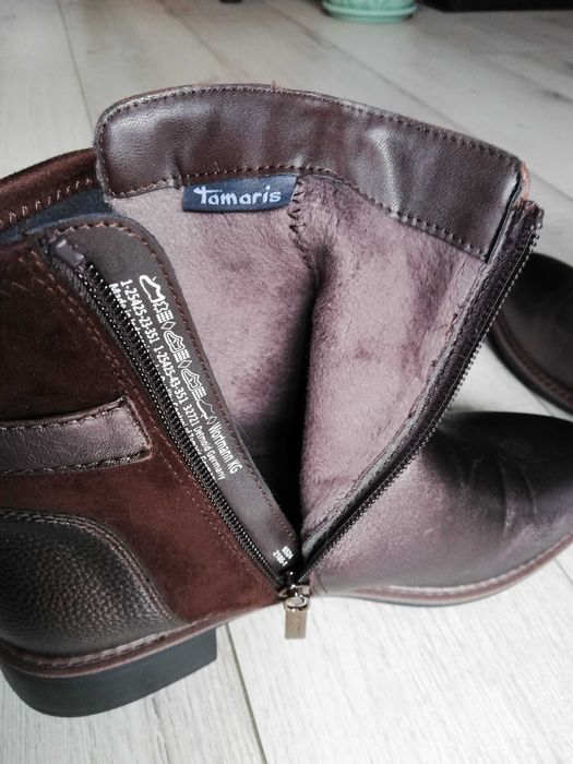 Нови Дамски Боти TAMARIS - Mocca Metall