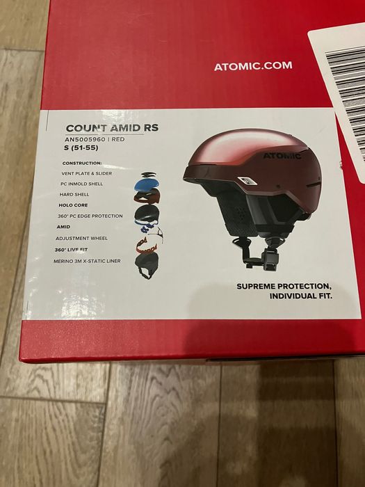 Atomic count amid RS ски каска