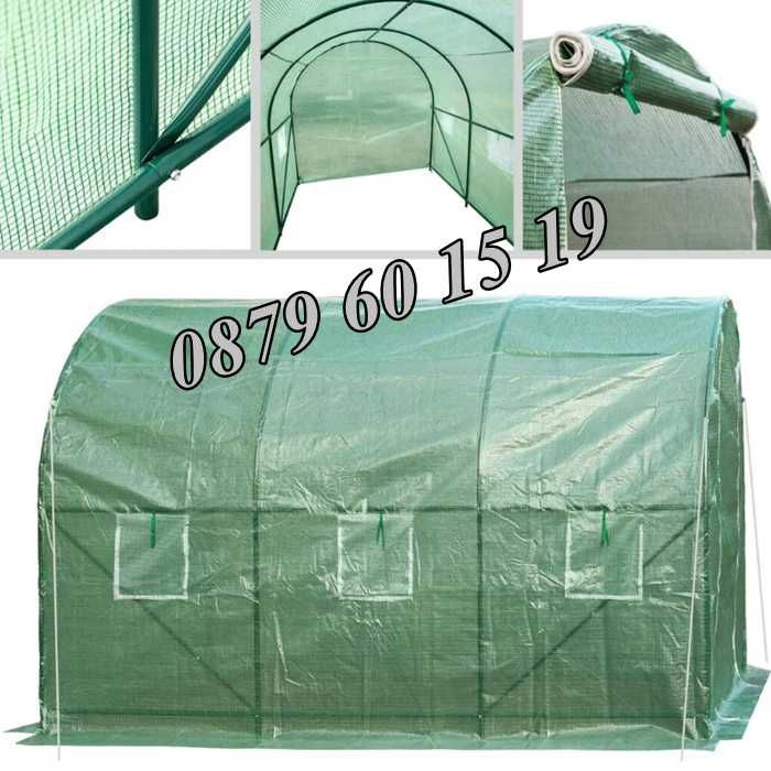 Тунелна оранжерия с размери 3х2х2 метра, оранжерия тунелна