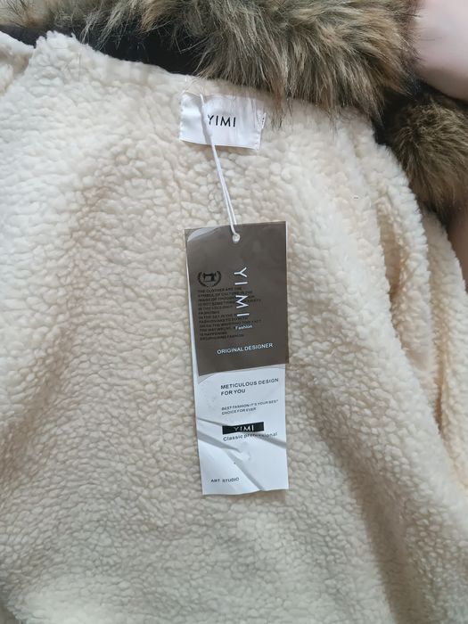 Дублёнка новая с меховым воротником