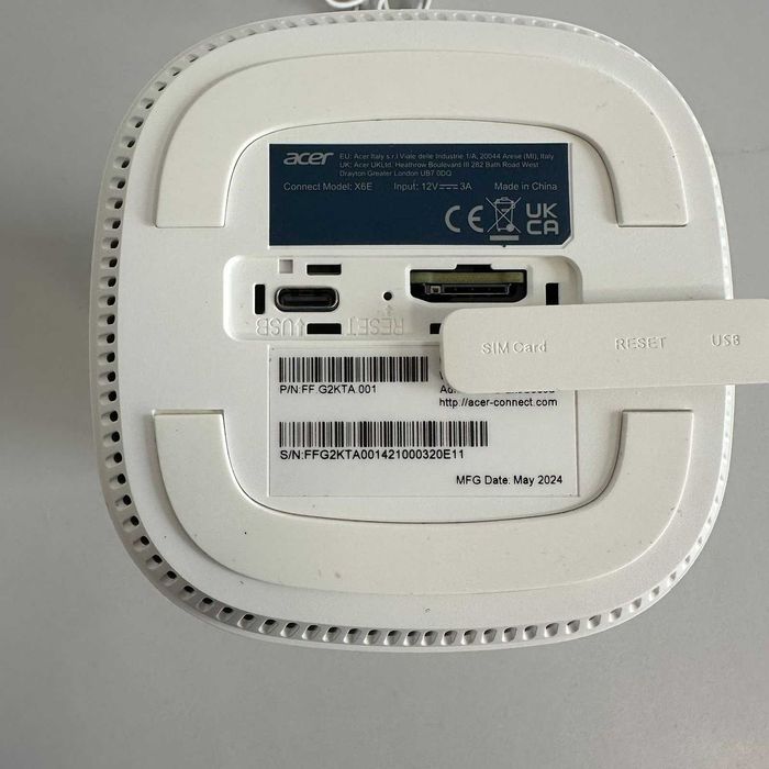 Acer Connect X6E Wi-fi 6E Рутер с голям обхват+5G