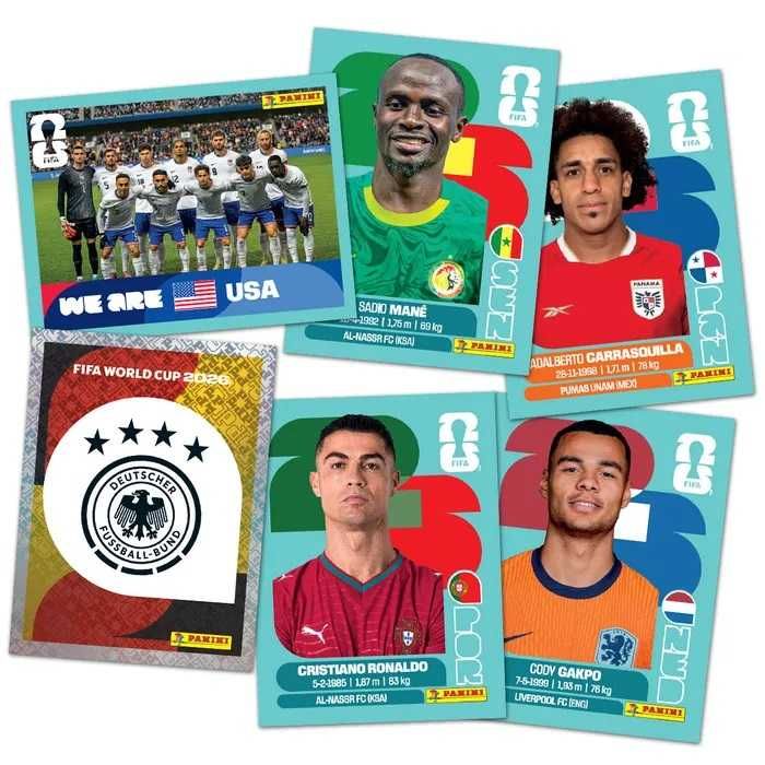 PRE-ORDER: Panini WORLD CUP 2026 празен албум + всички стикери