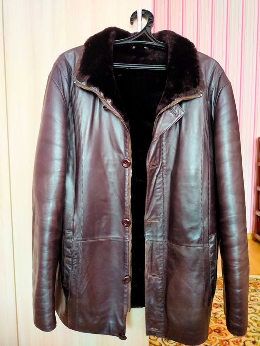 Куртка кожаная, мужская!