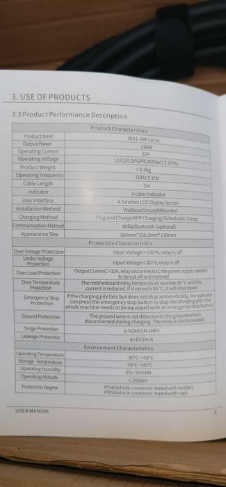 НОВА Зарядна станция Tera, 32A Тип 2 22kW или 11kW 400V