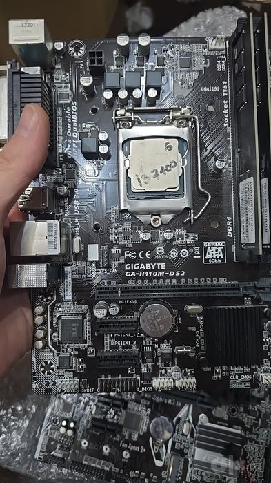 Материнская плата проц Asus B150m +i3 6100