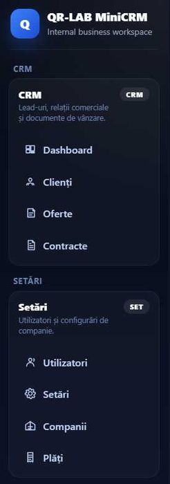 MINICRM & ERP cu integrare E-Factura