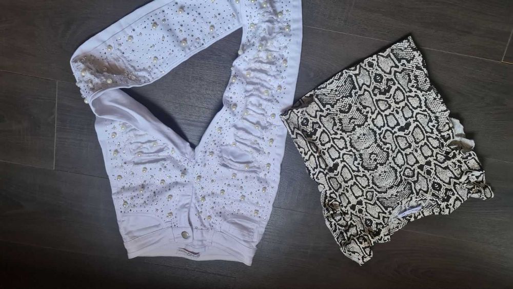 Уникален панталон с перли и блузка