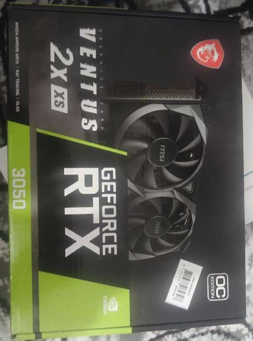 Продается Видео карта msi rtx 3050 8gb ventus 2x xs