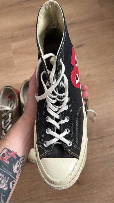 Converse x Comme Des Garcons High Black 46.5