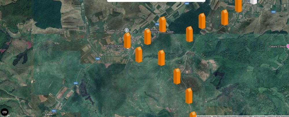 Vand 3 terenuri in Lovnic (sat sasesc, langa Viscri), jud Brasov = 11700mp  4Euro/mp