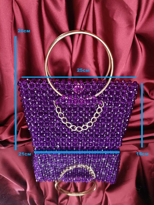 Яркая сумка из бусин handmade