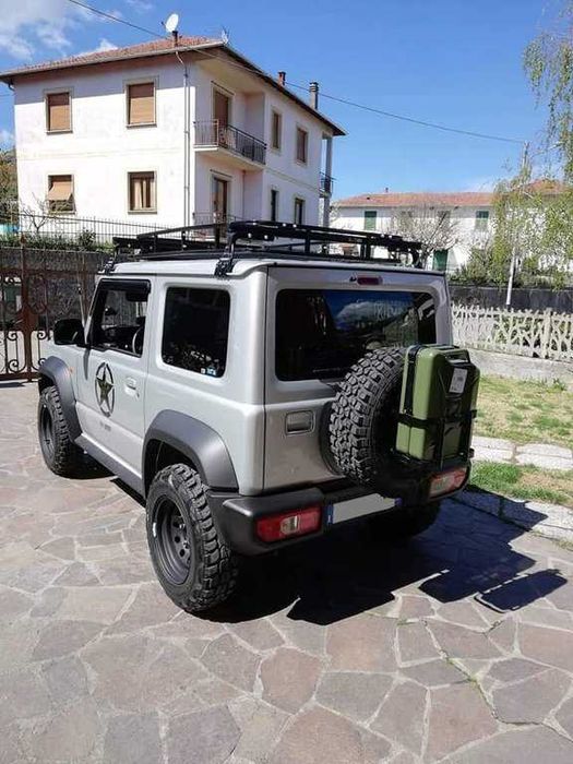 Метална стойка държач за туба за гориво джип бус  Off Road