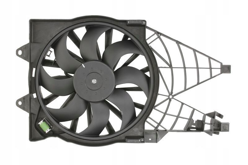 GMV ventilator radiator Fiat Linea 2007-2015, 1.3 MultiJet, 1.4 T-Jet, 1.6 MultiJet, Diam.: 385 mm, Putere (W): 360 W, mufa: (2 +2) pini, OE 51785226, SRLine