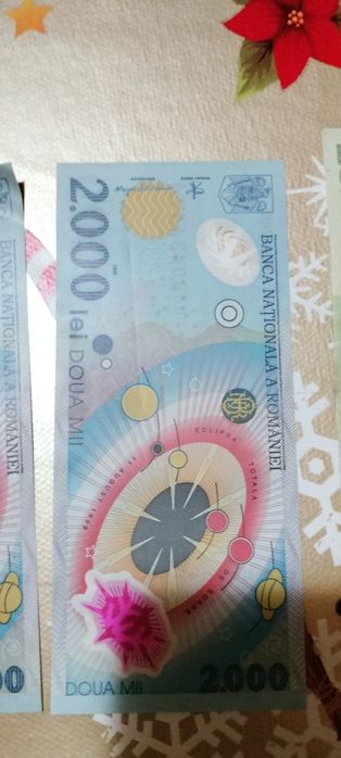 5 bancnote vechi, 2 x 2000 lei, 2 x 10000 lei, 1 x 1000 lei