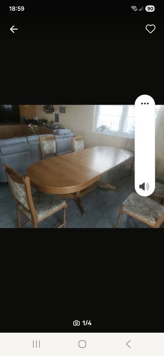 Masa cu  șase scaune