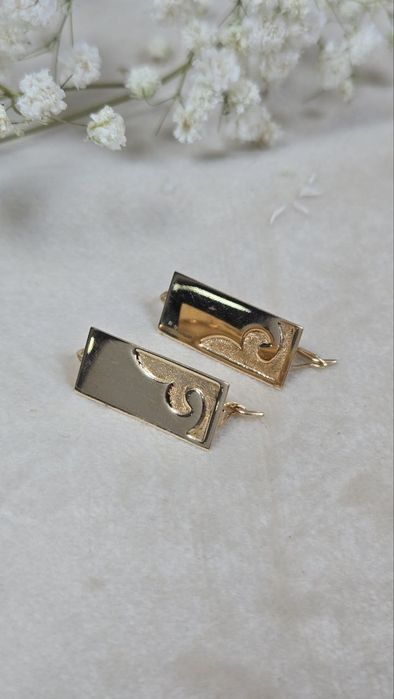 Серьги золотые ЖанТаС ломбард Астана