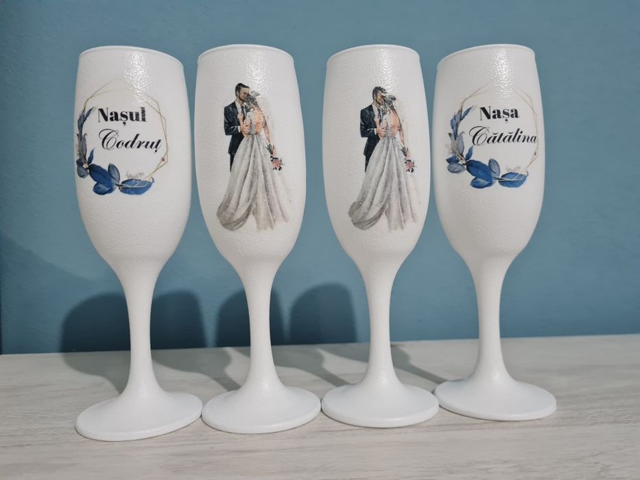 Pahare nuntă si botez personalizate