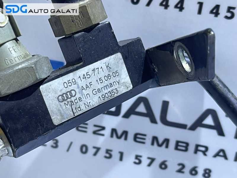 Conducta Teava Senzor Ulei Turbo Turbina Turbosuflanta VW Passat B5.5 2.5 TDI V6 BDG BDH BAU 2001 - 2005 Cod 059145771K