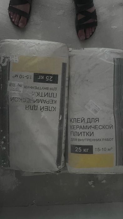 Шпатлевка, клей для керамогранита
