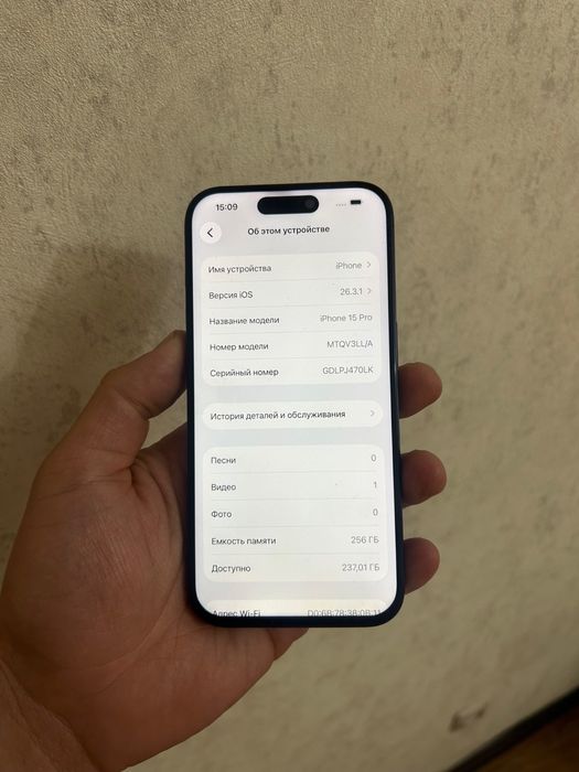 Айфон 15про 256гб 88%