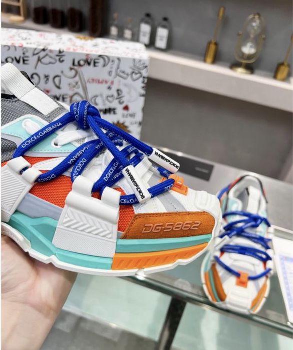 Adidasi Dolce Gabbana multicolor