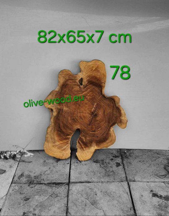 Дървен материал от маслина (янове) и шайби. Olive Wood Live Edge Slabs