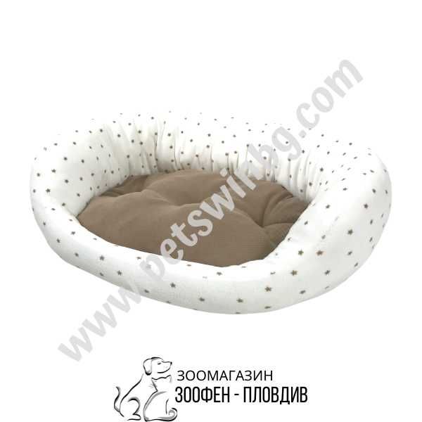 Легло за Домашен Любимец - S, M, L размер - Бяло-Бежава разцветка
