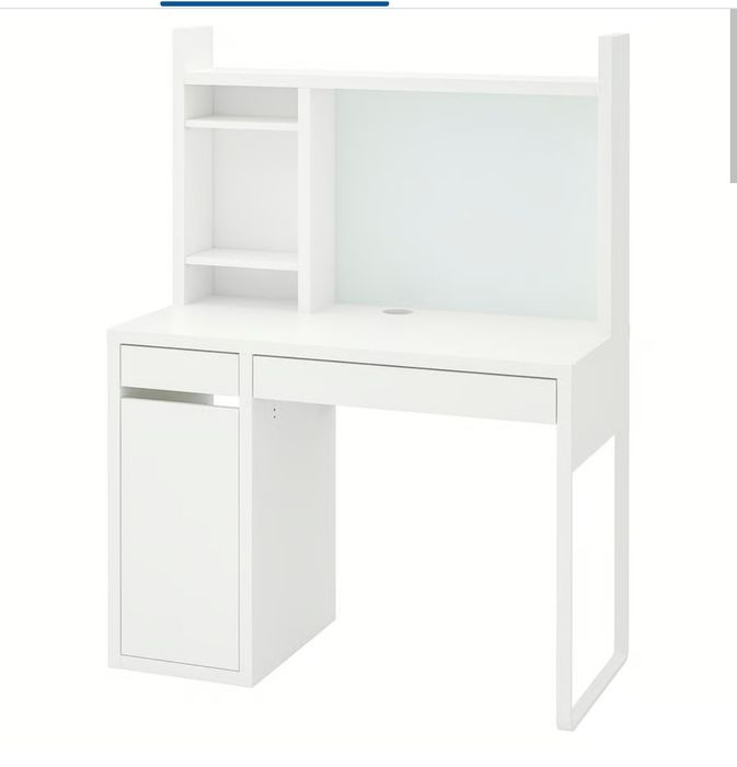 Birou alb  Ikea 2 corpuri