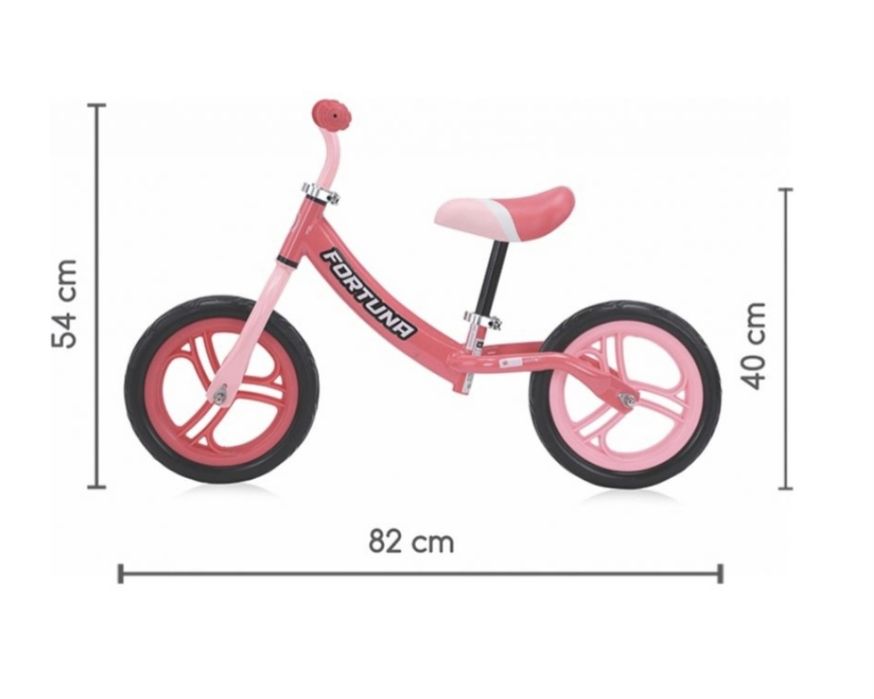 Колело за баланс Lorelli - Fortuna, light & dark pink