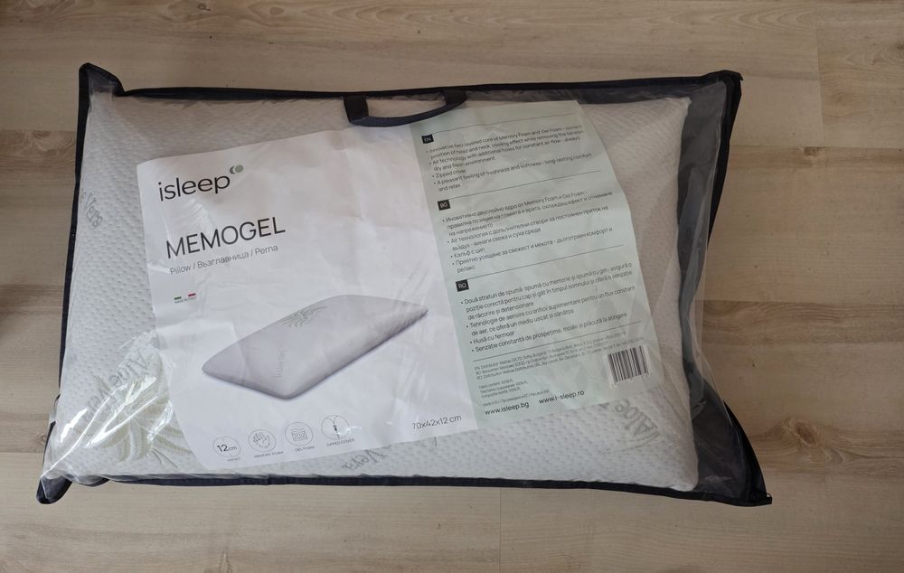 Възлгавница от мемори пяна и гел iSleep MemoGel