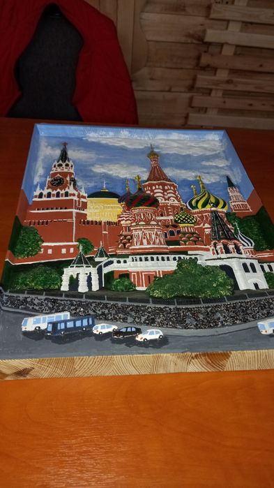 Картина резная из дерева