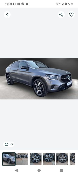 4 jante fara cauciucuri 5x112 R19 originale Mercedes GLC,ML,GLE GLK