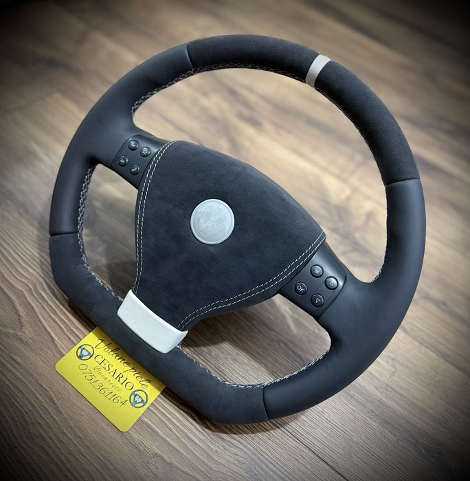 Volan piele Nappa Tesit VW Golf 5, Passat B6,Touran, Jetta,Tiguan