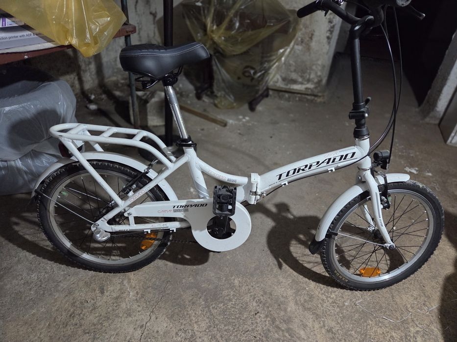 Bicicleta Torpado pliabila alba