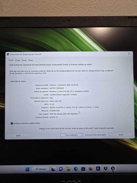 Acer Aspire 3, N19C1 I3-1005G1 Bmg Amanet 103792