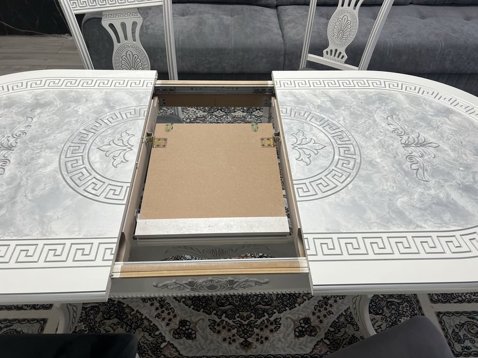 Обеденный стол 200х90х80 см со стульями