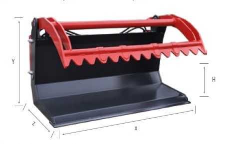 cupa hidraulica busteni - incarcator / tractor / telescopic - diverse prinderi